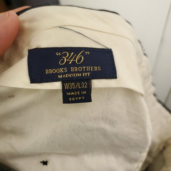 Brooks Brothers Pants Mens 35 346 Wool Career Madison Fit Professional Business - Picture 7 of 9